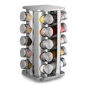 Porta-Temperos Giratório em Inox – 16 Peças